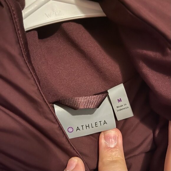 Athleta Burgundy Responsible Down CYA Puffer Vest - Picture 5 of 10